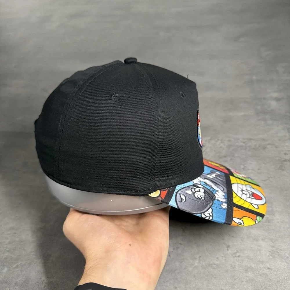 Nintendo Super Mario Snapback Hat Youth Teen‎ Black Green Red Switch Kart Party
